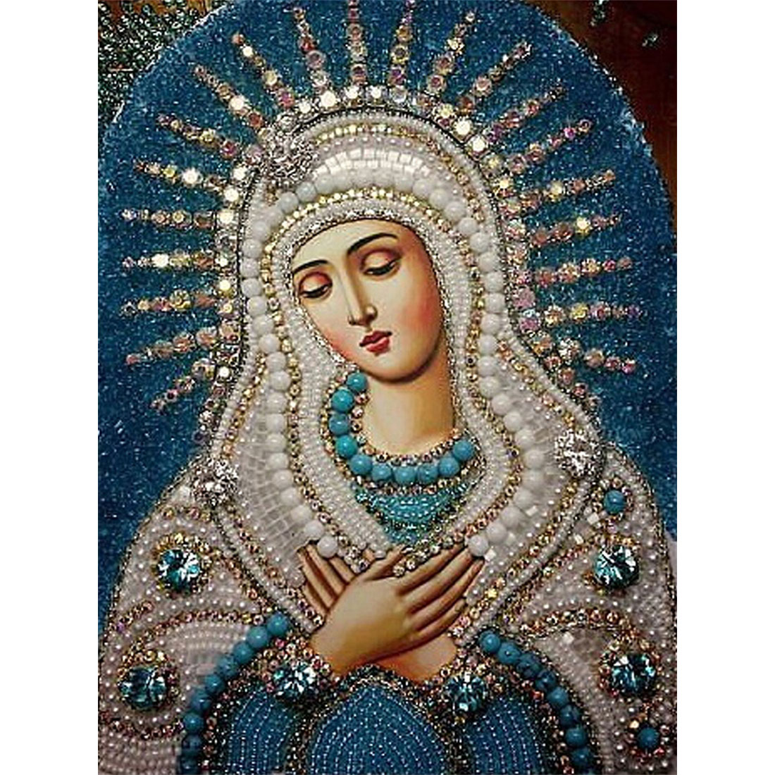 Embroidery Icon - Heilige Maagd Maria 5d Diy Diamant