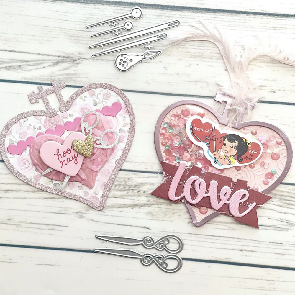 Embroidery Sheet - Kscraft Hart Borduurring Metalen Snij Dies