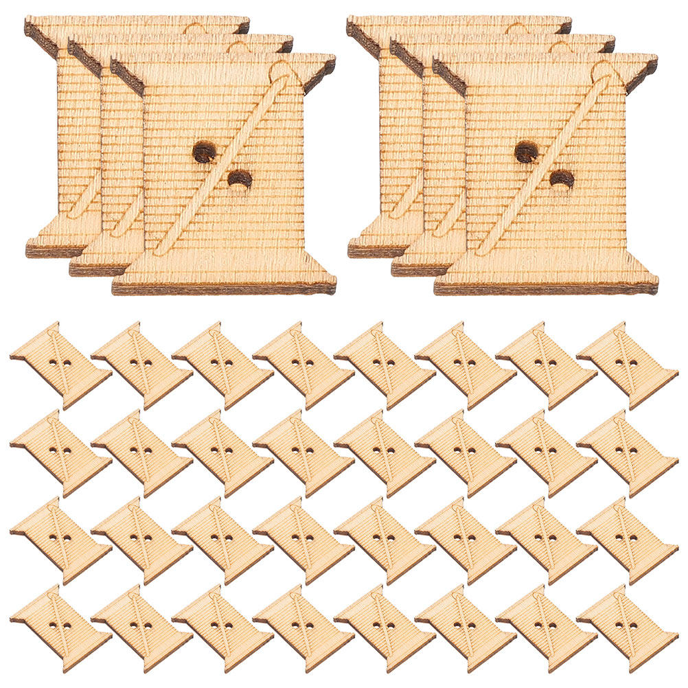 Embroidery Stitch - 100 stuks houten borduurgaren spoeltjes draadwikkelkaarten