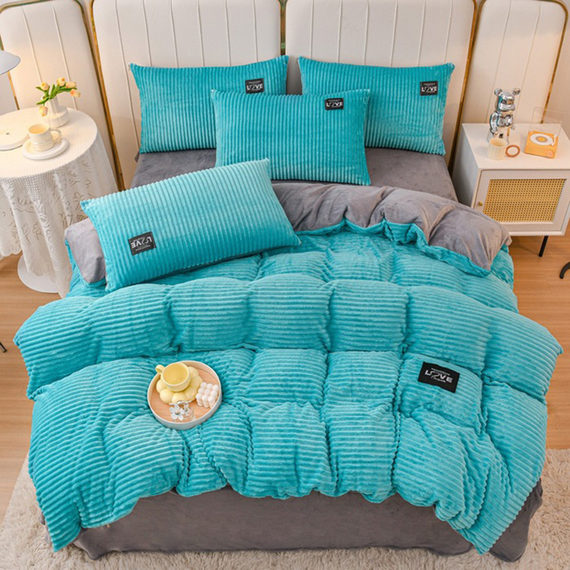 Embroidery Quilt Cover - 3-delige dekbedovertrekset winterwarm, dubbel, queensize, kingsize,