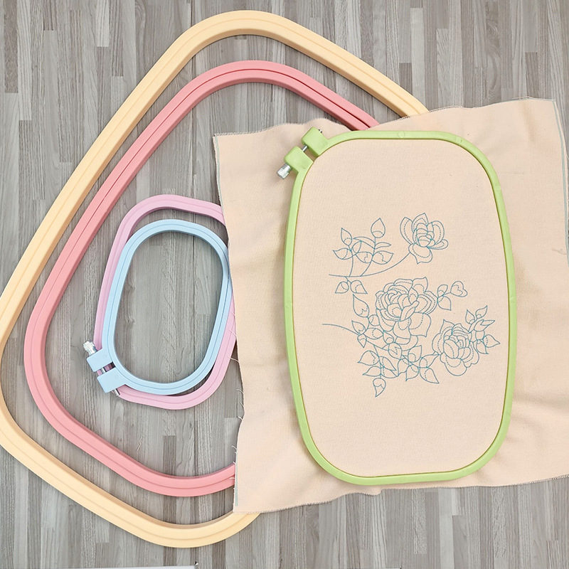 Embroidery Hoop Square - Willekeurige kleur vierkante cirkel handnaaiaccessoires verstelbaar