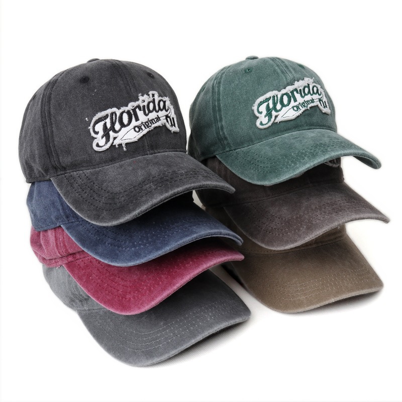 Embroidery Alphabet Designs - 2026 lente/zomer unisex katoenen baseballpet vintage