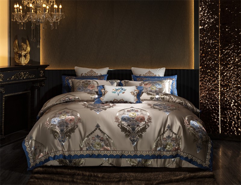 Embroidery Quilt Cover - 4/6/10 Stuks Beddengoed Set Elegante Europese