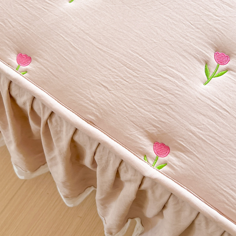 Dikker gewatteerde katoenen be - Embroidery Quilt Cover recensie en prijs