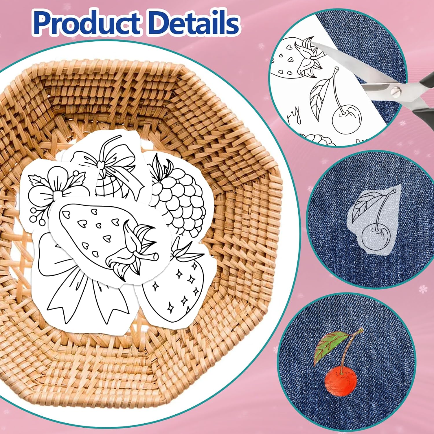 Voorgedrukt aardbeienstick en  - Embroidery Sheet recensie en prijs
