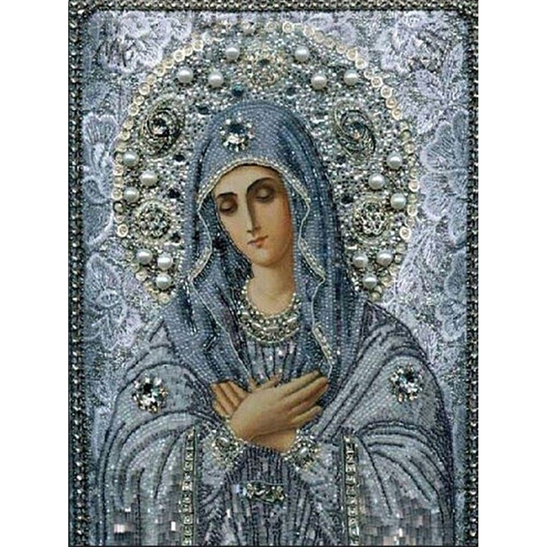 Heilige Maagd Maria 5d Diy Dia - Embroidery Icon recensie en prijs