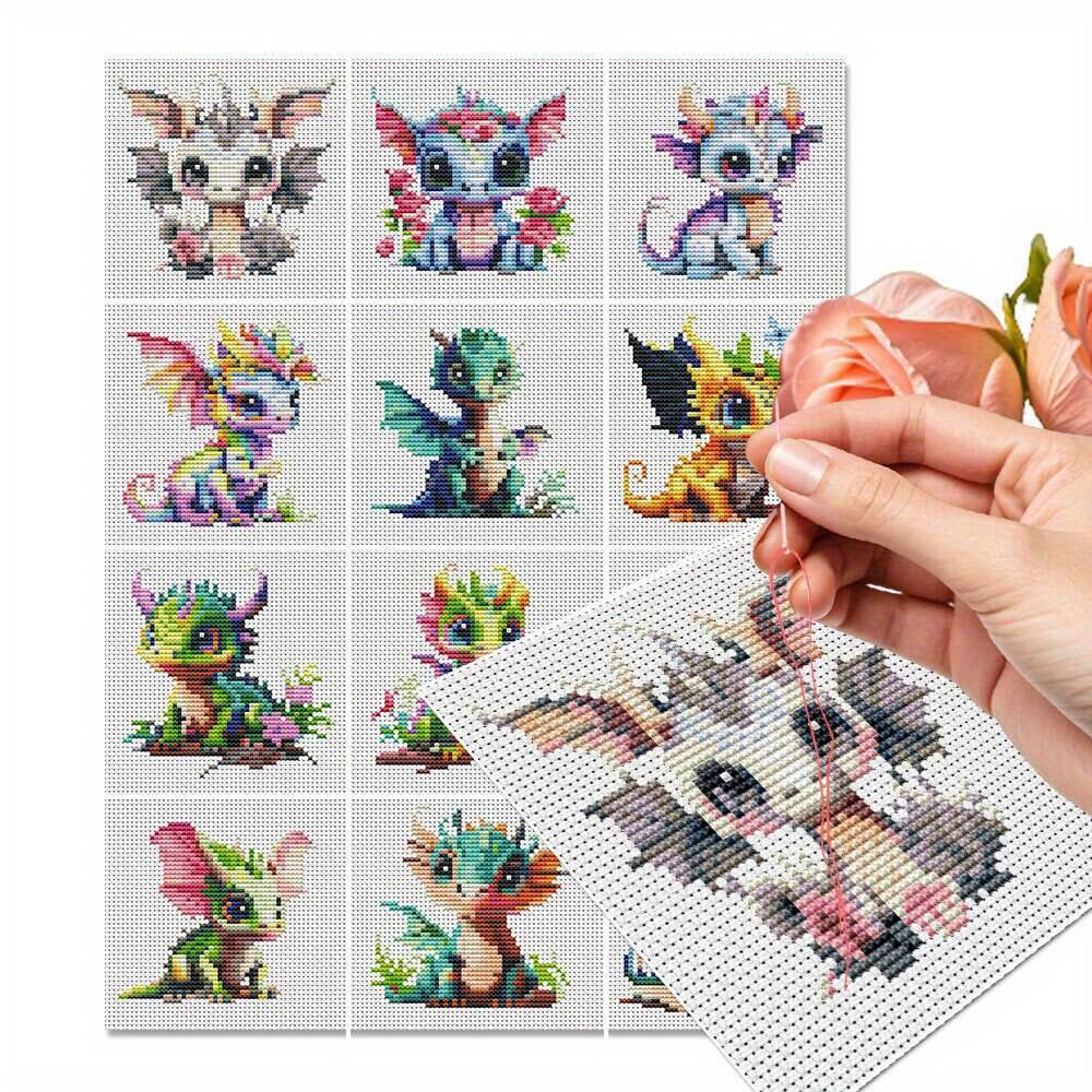 12 stuks Dragon Cross Stitch 1 - Embroidery Kurta Men recensie en prijs