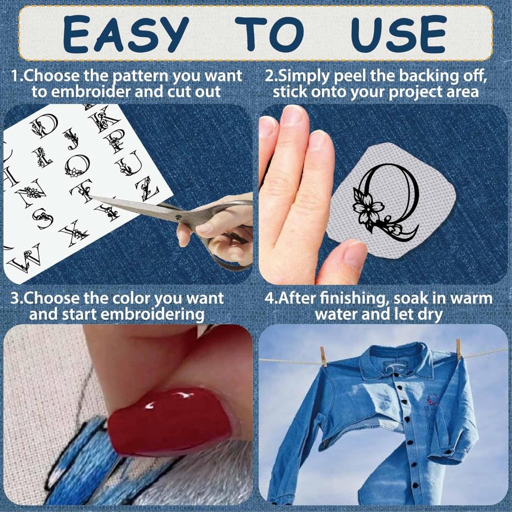 Letter A-Z Wateroplosbare bord - Embroidery Stitch recensie en prijs