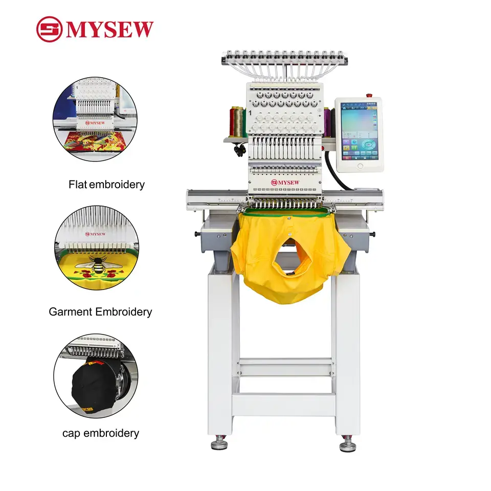 Industriële enkelkopse 15 auto - Embroidery Machine Computerized recensie en prijs
