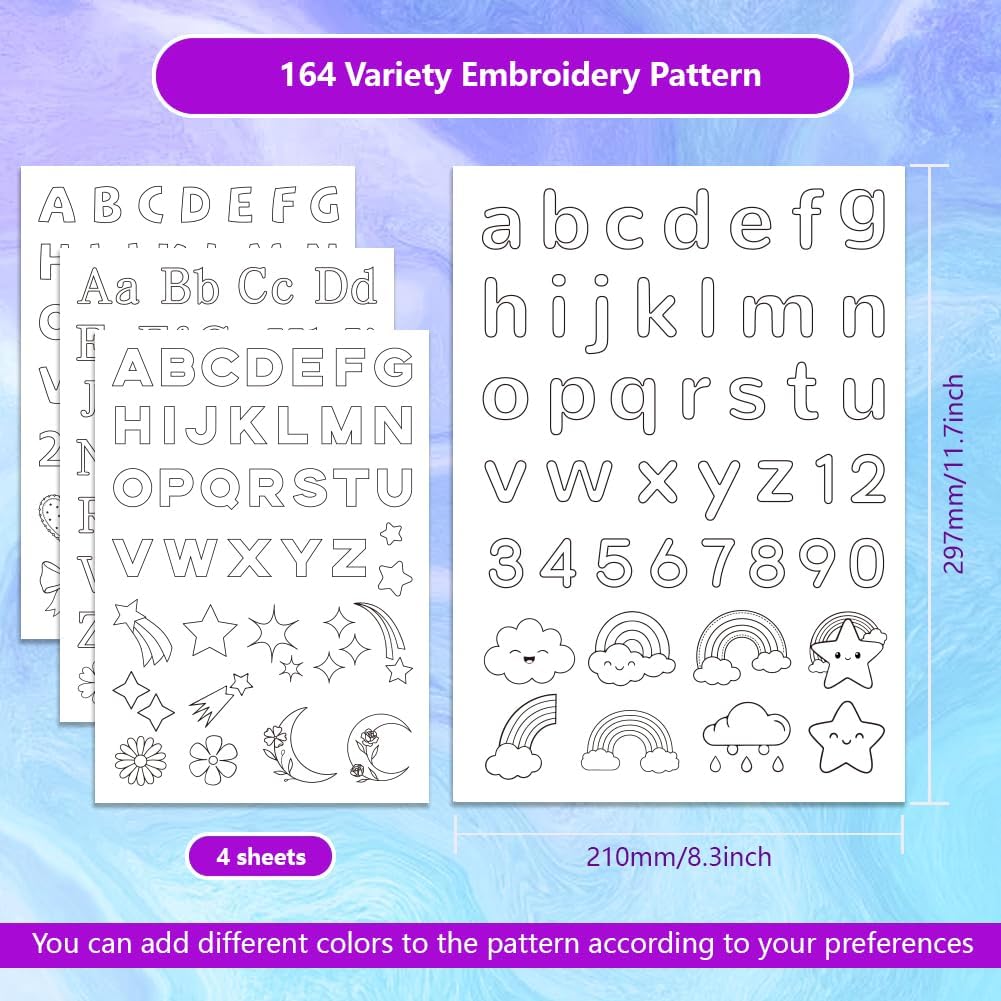 Stick And Stitch Alfabet Voorb - Embroidery Alphabet Designs recensie en prijs