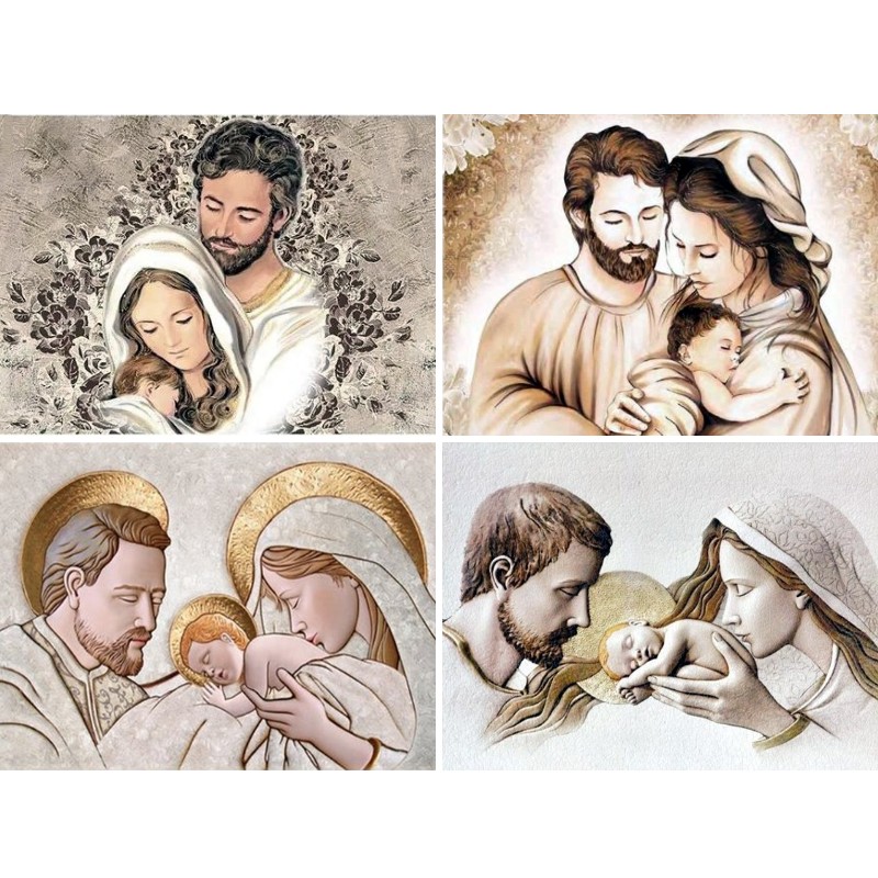 Heilige Familie Icoon Diamond  - Embroidery Icon recensie en prijs