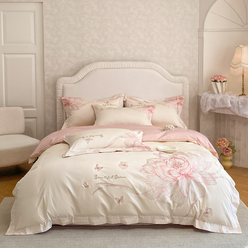 1000TC Egyptisch Katoen Bloeme - Embroidery Quilt Cover recensie en prijs