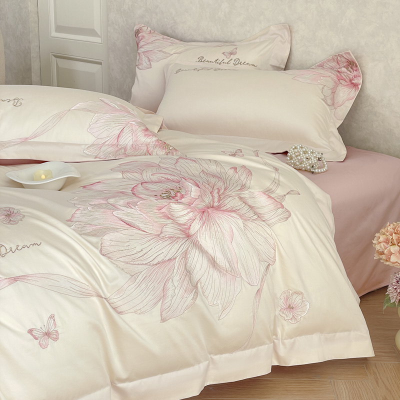 1000TC Egyptisch Katoen Bloeme - Embroidery Quilt Cover recensie en prijs