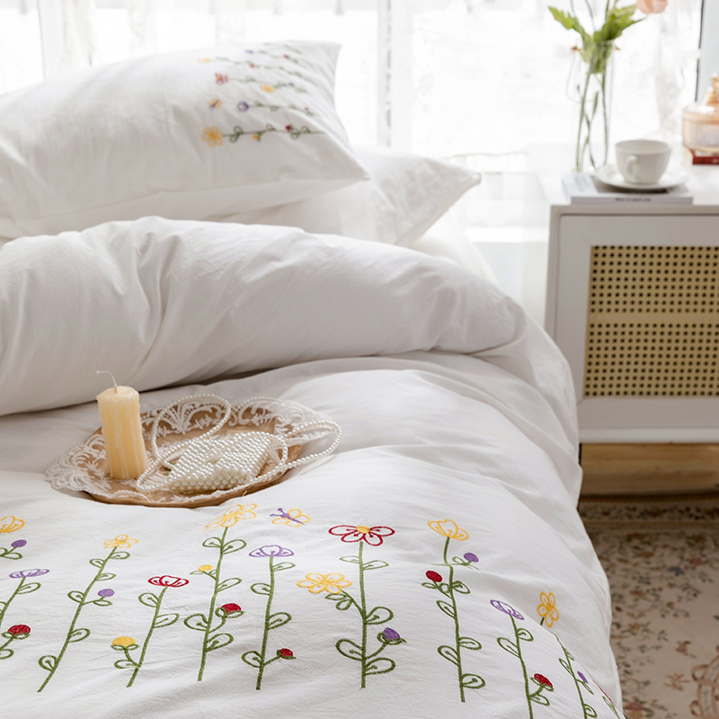 3-delige geborduurde dekbedove - Embroidery Quilt Cover recensie en prijs