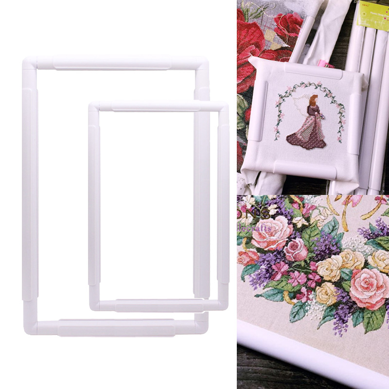 Vierkante vorm borduurraamset  - Embroidery Hoop Square recensie en prijs