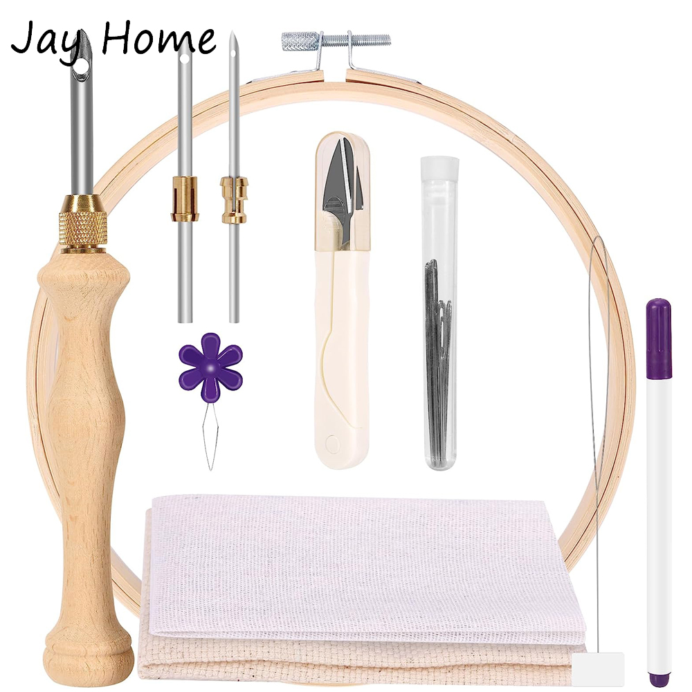 Punch Needle Starter Kit met b - Embroidery Hoop Square recensie en prijs