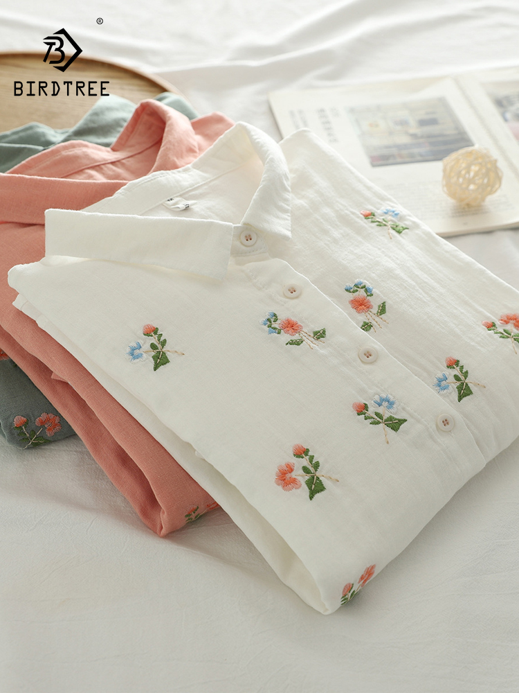 Nieuw zomershirt van katoengar - Embroidery Thread Yarn recensie en prijs