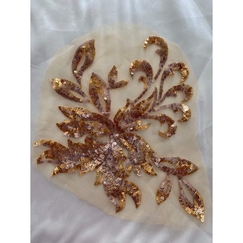 Kantborduurwerk Mesh Paillette - Embroidery Flower Pattern recensie en prijs