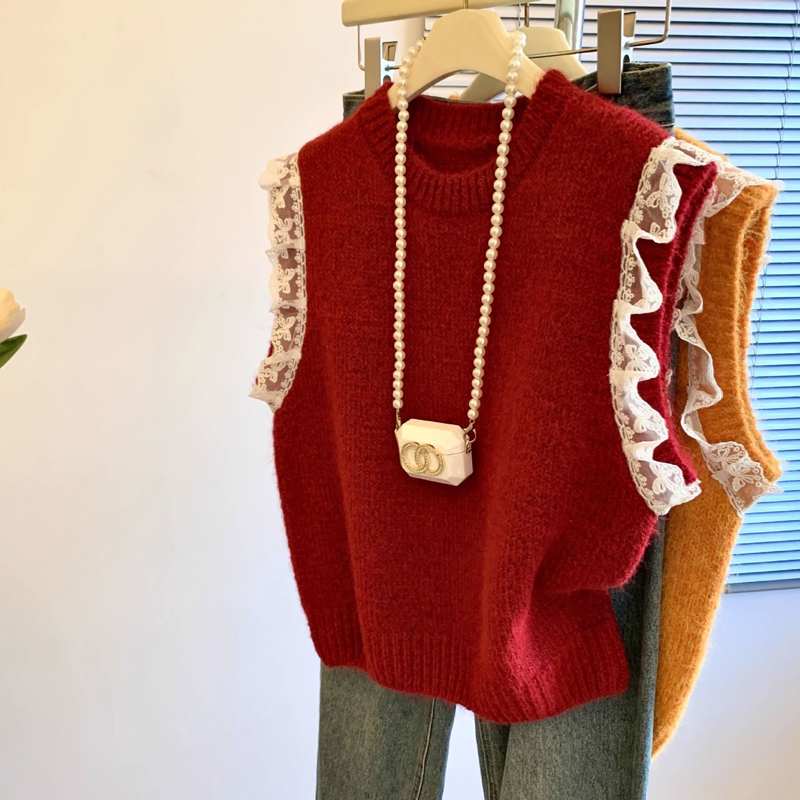 Retro Kant Splice Mouwloos Geb - Embroidery Thread Yarn recensie en prijs