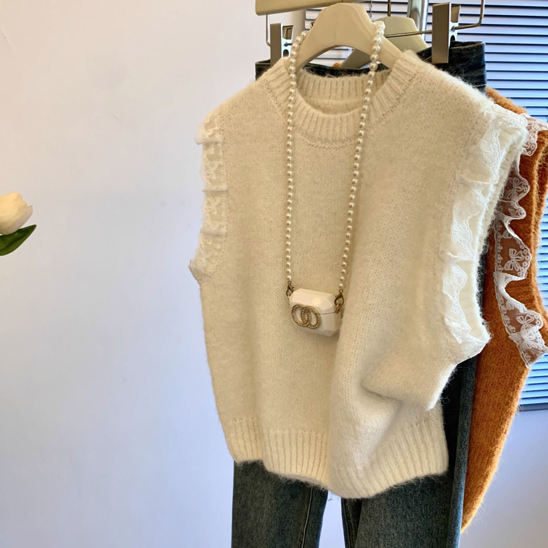 Retro Kant Splice Mouwloos Geb - Embroidery Thread Yarn recensie en prijs