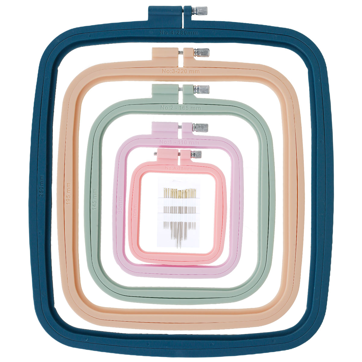 4/5 stuks vierkante borduurrin - Embroidery Hoop Square recensie en prijs