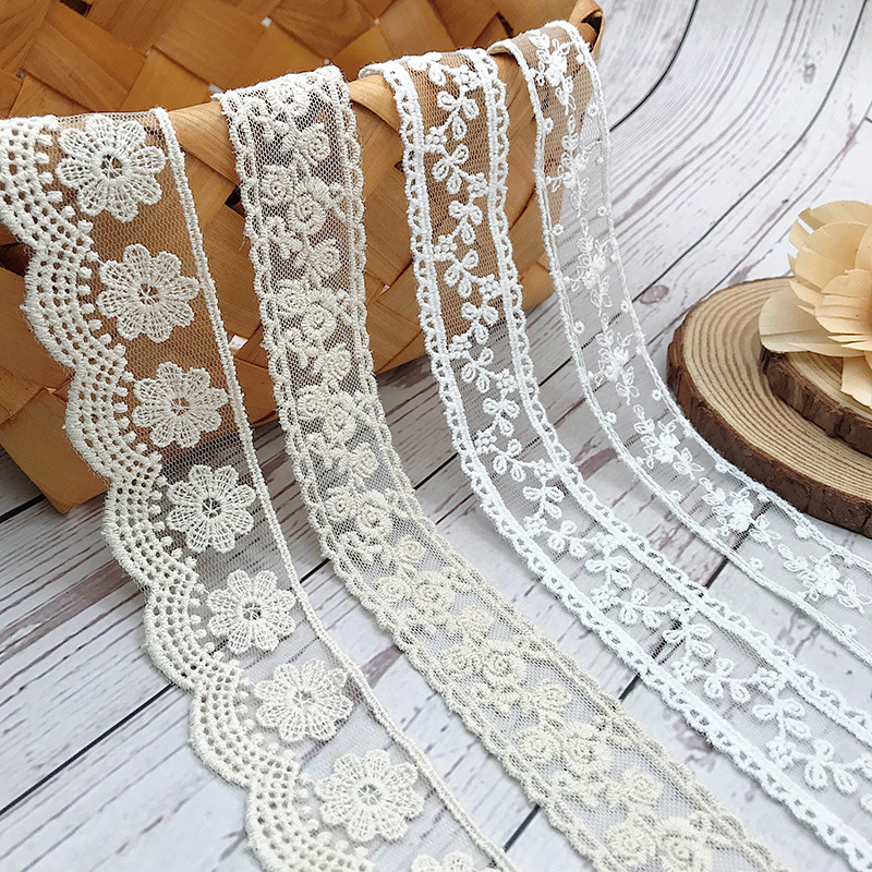 3 Yards/Lot Borduren Wit Beige - Embroidery Thread Yarn recensie en prijs